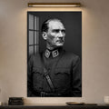 Üniformalı Atatürk Cam Tablo