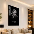 İmzalı Atatürk Cam Tablo