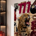 Kolaj Leopar ve 777 Cam Tablo – Cam Tablo