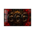 Kızıl Girdapta 666 Cam Tablo – Cam Tablo