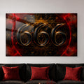 Kızıl Girdapta 666 Cam Tablo – Cam Tablo