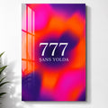 Neon Bulutlarda 777 Cam Tablo – Cam Tablo