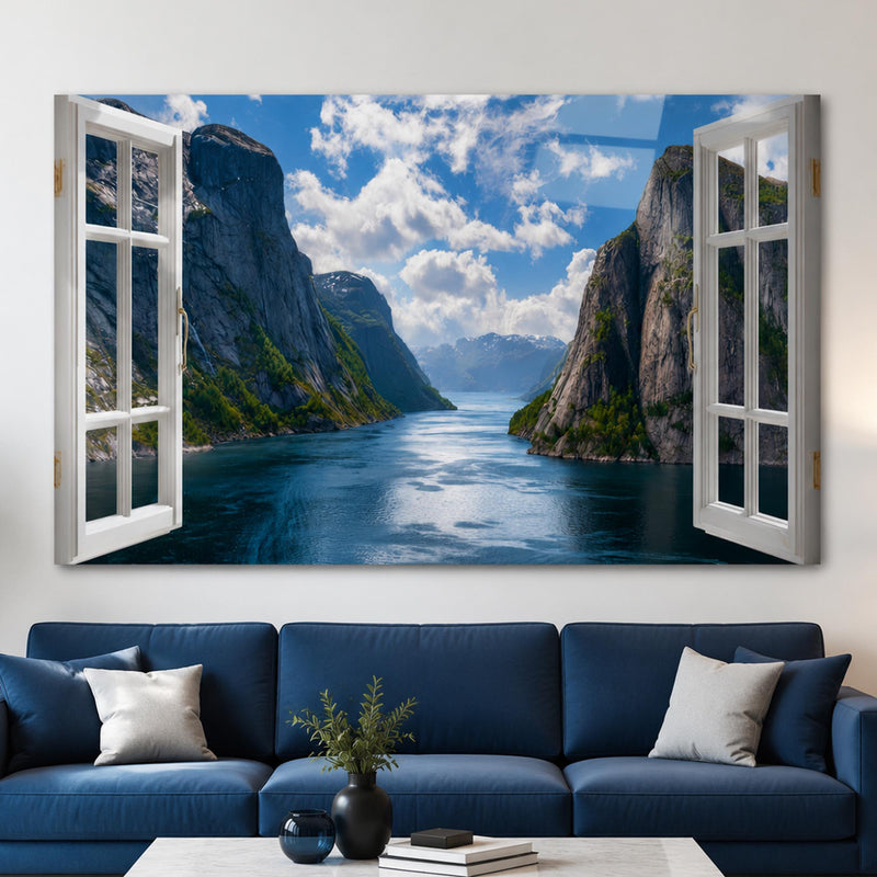 Norveç Fiyordu Cam Tablo – Cam Tablo