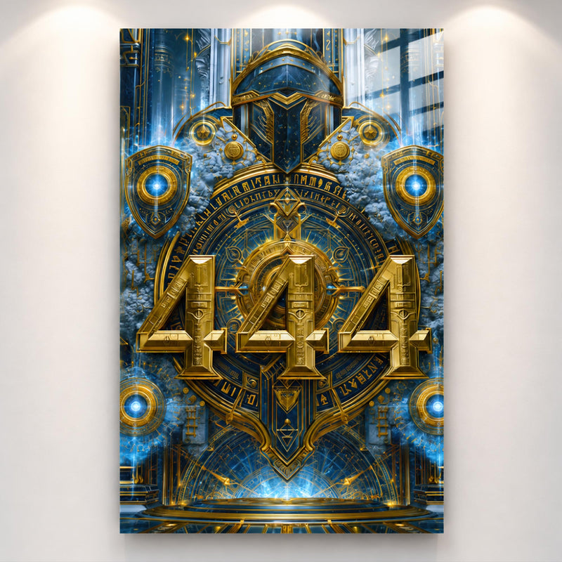 Mistik Saatte 444 Cam Tablo – Cam Tablo
