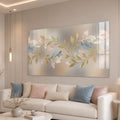 Pastel Altın Dallar Cam Tablo – Cam Tablo