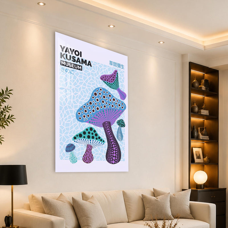 Renkli Benekli Mantarlar Cam Tablo – Cam Tablo