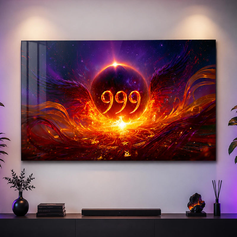 Kozmik Doğuşta 999 Cam Tablo – Cam Tablo