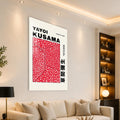 Kırmızı Sonsuz Nokta Sağanağı Cam Tablo – Cam Tablo