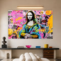 Pop Art Mona Lisa Grafiti Cam Tablo – Cam Tablo