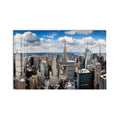 New York Üstten Manzara Cam Tablo – Cam Tablo