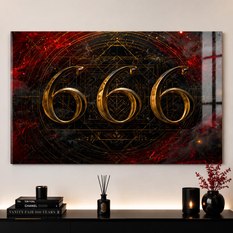 Karanlık Közlerde 666 Cam Tablo – Cam Tablo