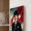 Bulutlarda Atatürk Cam Tablo