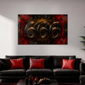 Kızıl Girdapta 666 Cam Tablo – Cam Tablo