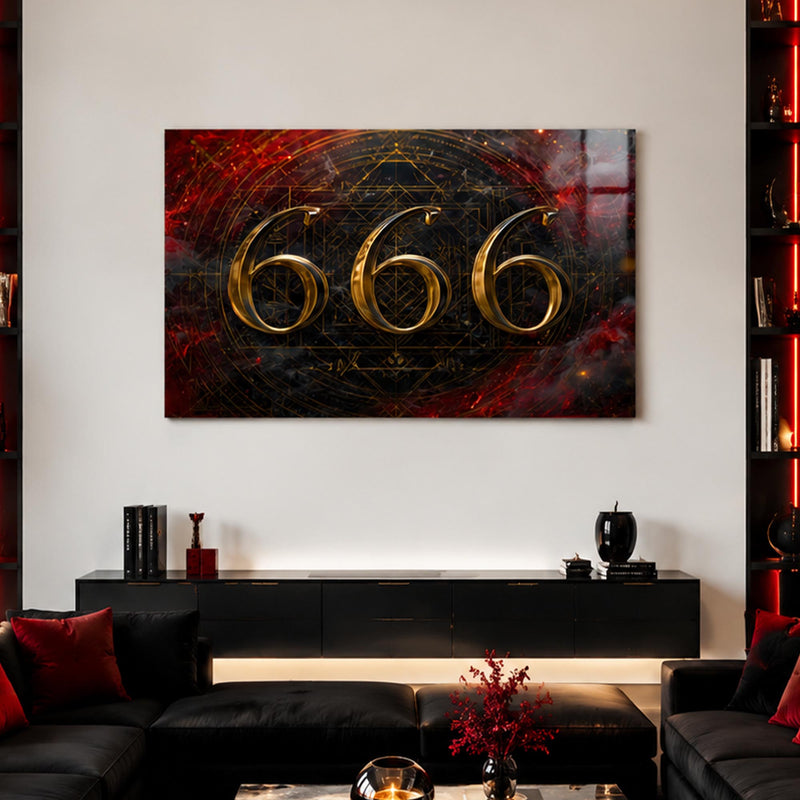 Karanlık Közlerde 666 Cam Tablo – Cam Tablo