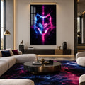 Neon Kurt Başı Cam Tablo – Cam Tablo