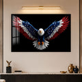 Amerikan Bayraklı Kartal Cam Tablo – Cam Tablo