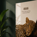 Sakin Leopar ve 888 Cam Tablo – Cam Tablo