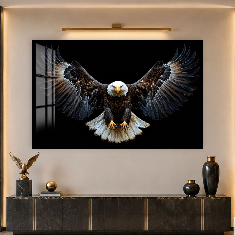 Kanat Açmış Kel Kartal Cam Tablo – Cam Tablo