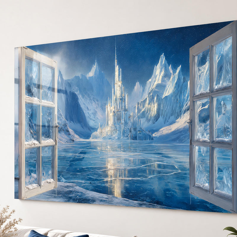 Fantastik Buz Şatosu Cam Tablo – Cam Tablo