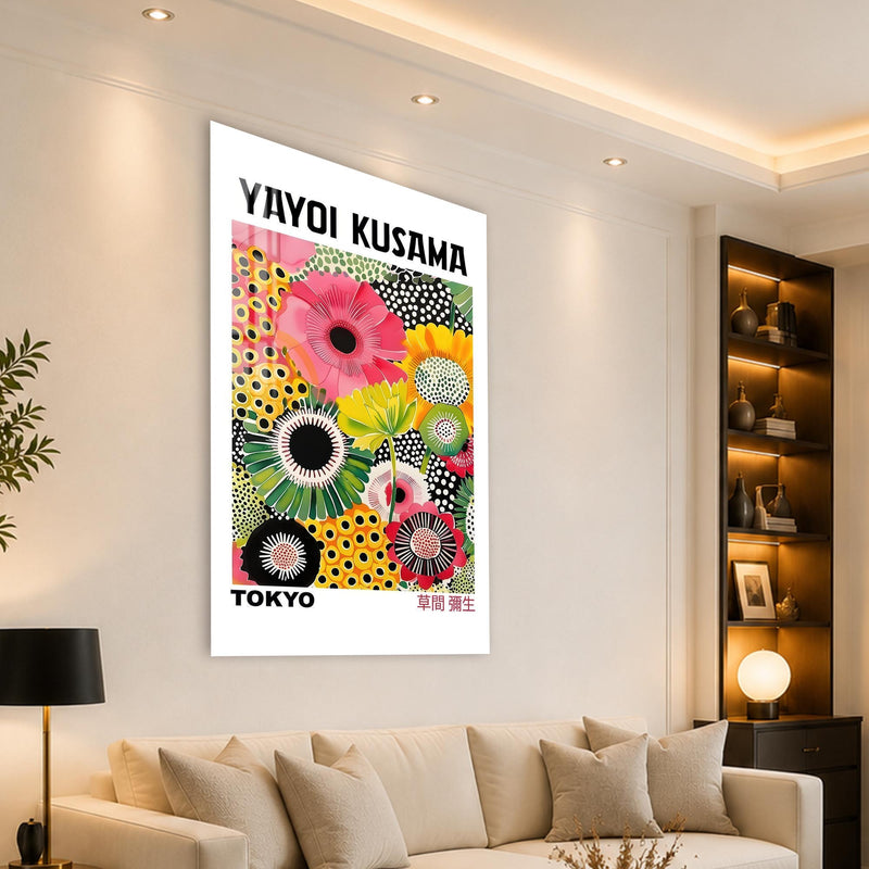 Rengarenk Çiçeklerin Dansı Cam Tablo – Cam Tablo