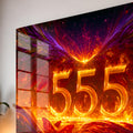 Kelebekli Alev Kanat 555 Cam Tablo – Cam Tablo
