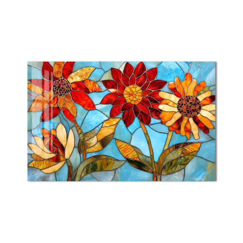 Vitray Ayçiçeği Cam Tablo – Cam Tablo