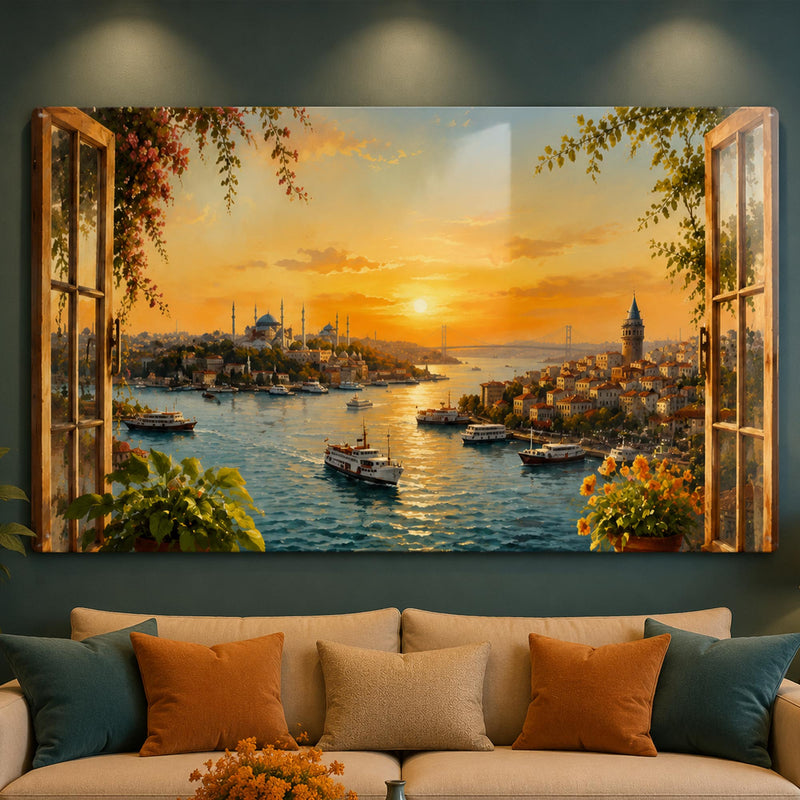 İstanbul Boğazı Panorama Cam Tablo – Cam Tablo