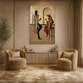 Art Deco Barda Zarif Çift Cam Tablo – Cam Tablo