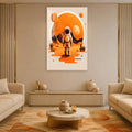 Turuncu Gezegende Yalnız Kâşif Cam Tablo – Cam Tablo