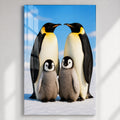Penguen Ailesi Cam Tablo – Cam Tablo