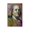 Dolar Dokulu Franklin Portresi Cam Tablo – Cam Tablo