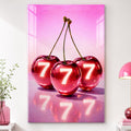 Kristal Kirazlarda 777 Şansı Cam Tablo – Cam Tablo