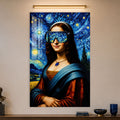 Yıldızlı Gece Mona Lisa Cam Tablo – Cam Tablo