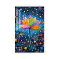 Noktalı Lotus Çiçeği Cam Tablo – Cam Tablo