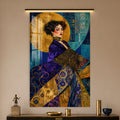 Klimt Esintili Kadın Cam Tablo – Cam Tablo