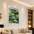Yeşil Dalgalar ve Ağaçlar Cam Tablo – Cam Tablo