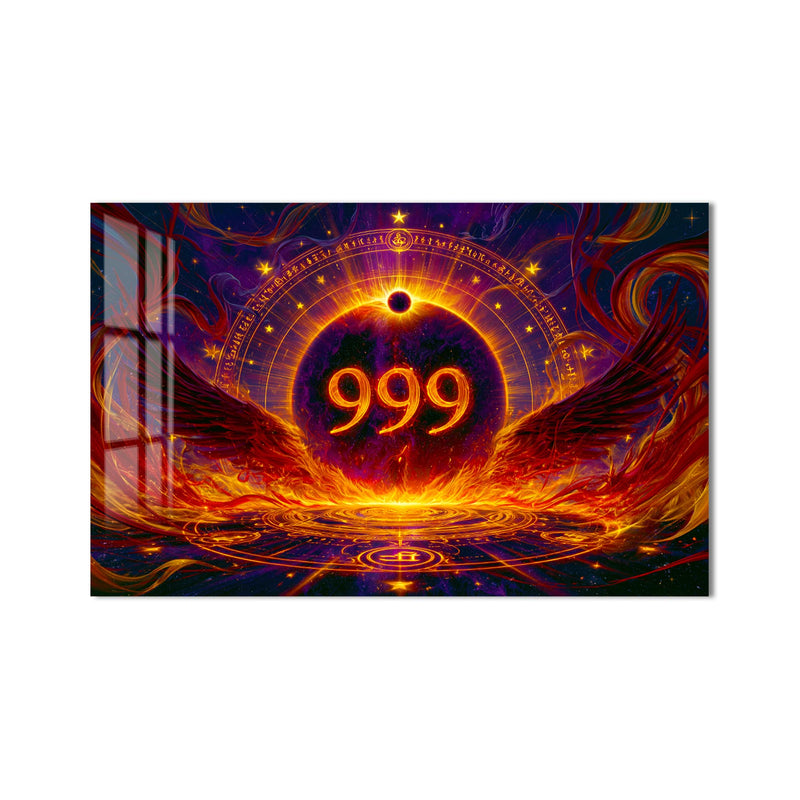 Tutulma Kanatlarında 999 Cam Tablo – Cam Tablo