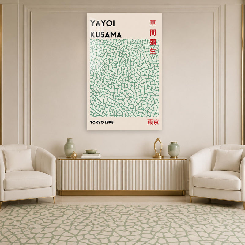 Yeşil Sonsuz Ağlar Cam Tablo – Cam Tablo