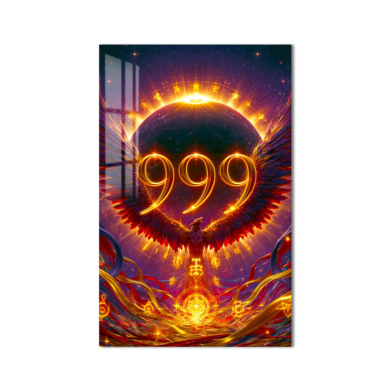 Ateş Halkasında 999 Cam Tablo – Cam Tablo