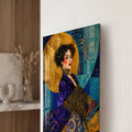 Klimt Esintili Kadın Cam Tablo – Cam Tablo