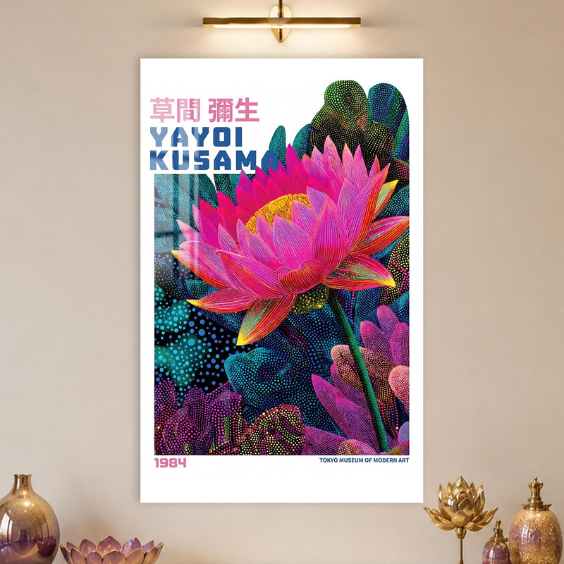 Pembe Benekli Rüya Çiçeği Cam Tablo – Cam Tablo