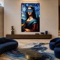 Yıldızlı Gece Mona Lisa Cam Tablo – Cam Tablo