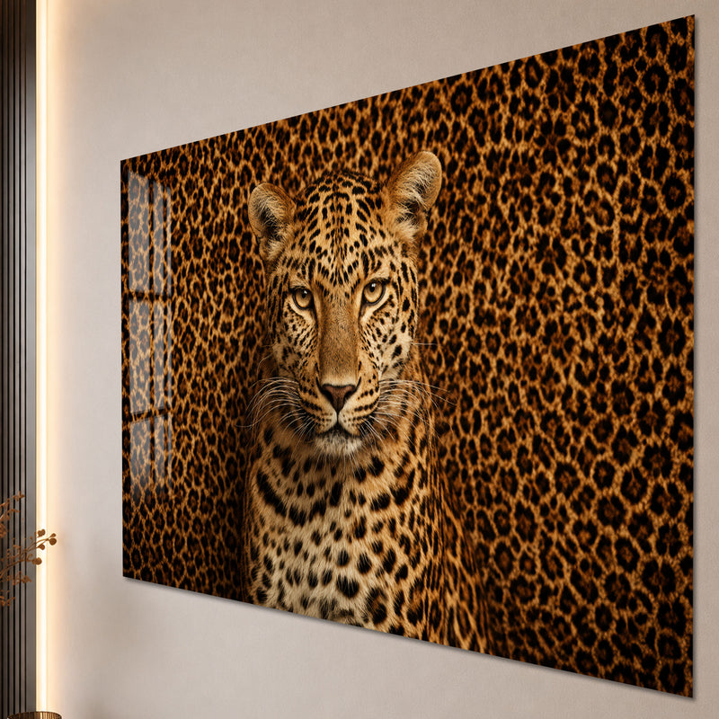 Leopar Desenli Fonda Leopar Cam Tablo – Cam Tablo