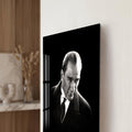 İmzalı Atatürk Cam Tablo