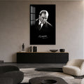 İmzalı Atatürk Cam Tablo