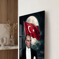 Ay Işığında Atatürk Cam Tablo