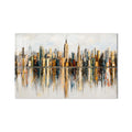 New York Skyline Empire State Renkli Cam Tablo – Cam Tablo