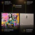 Pop Art Mona Lisa Grafiti Cam Tablo – Cam Tablo