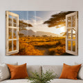 Afrika Savana Akasya Cam Tablo – Cam Tablo
