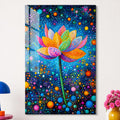 Noktalı Lotus Çiçeği Cam Tablo – Cam Tablo